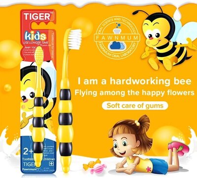 Fawnmum Children Toothbrush UltraSoft Bee