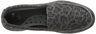 Crocs Walu Leopard Print Leather 37 (light grey/graphite)