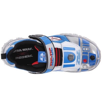 SKECHERS KIDS Star Wars: Damager III - Astromech 28.5 (Silver/Blue)