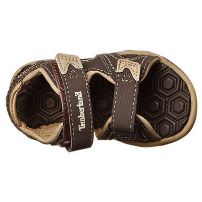 Timberland Kids Adventure Seeker 2-Strap Sandal 20 (Brown/Tan)