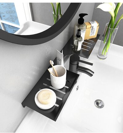 IwConcept BathRack Loft-50cm Notch Black