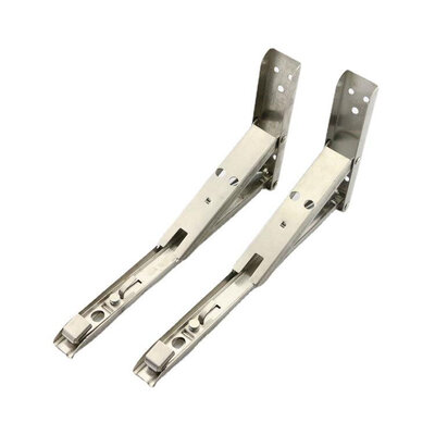 ZUOGANG Fold Bracket F14 - 34cm (Slim) Silver 2pcs