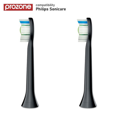 ProZone Premium-Diamond (for Philips) Medium Black 2pcs