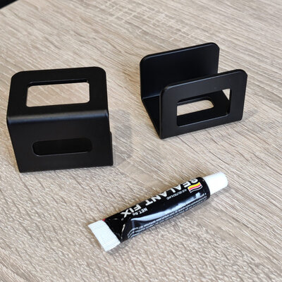 DAXINI Sponge Holder L003 Aluminium 2pcs Black