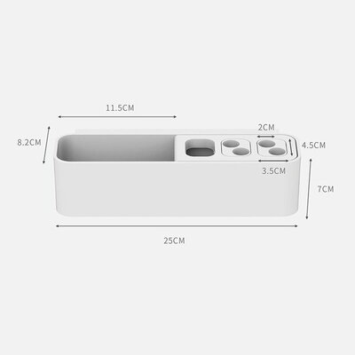 ProZone Toothbrush Caddy W-0121 White