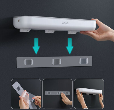 ASUJEI A2004 (Towel rail) White/Gray