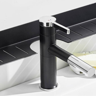 IwConcept BathRack Loft-70cm Notch Black