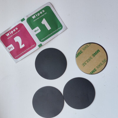 PlateSilver RF (4pcs) Pluss 40mm Black