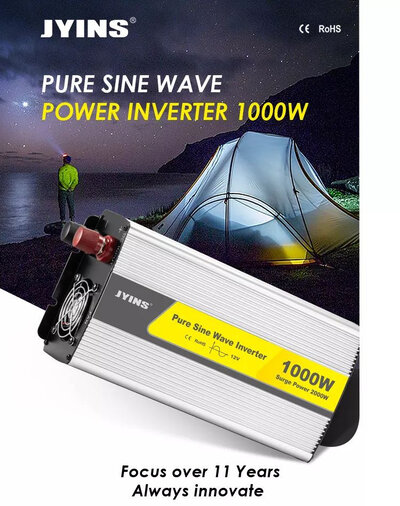 JYINS P-1000/2000W 12V (pure sine wave)