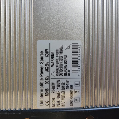 ProZone PU-600/1200W (UPS 12/220V)