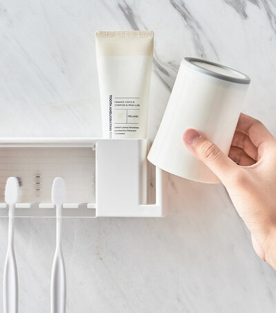 KM-Japan Toothbrush Holder 1002 (White)