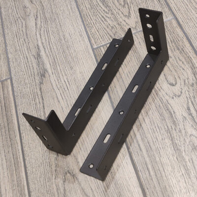 Jinrongda Bracket-MC 2mm 23cm (Black) 2pcs