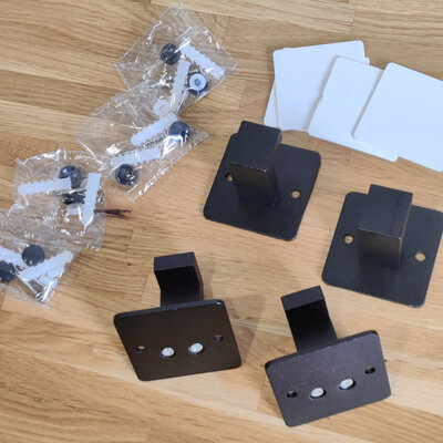 Jingwey JG-Hook Type-2 4pcs (Black)