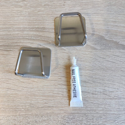 Jelos Sponge Holder (Glue) 2pcs Silver