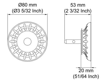 IwConcept PSS5 D80 304 Steel (defect)