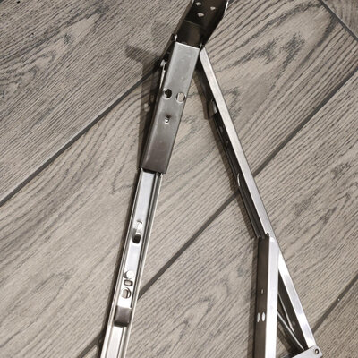 ZUOGANG Fold Bracket F12 - 29cm (Slim) Silver 2pcs