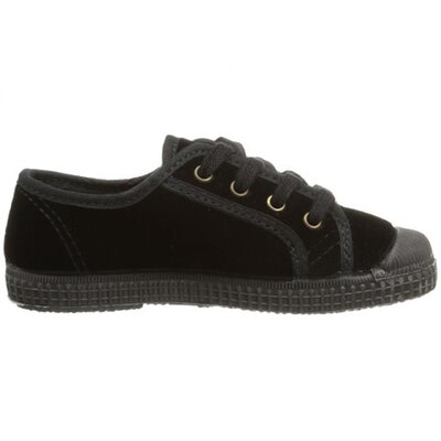 Cienta Kids Shoes 974075 21 (Black Velvet)