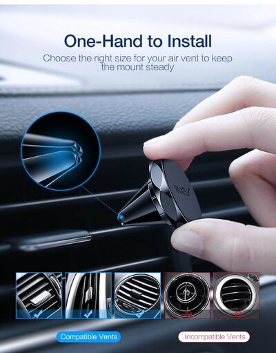 RAXFLY O-Type LUX Magnetic Holder Black