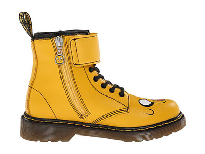 Dr. Martens Kid's Collection Adventure Time Jake D 32 (Yellow Softy T)